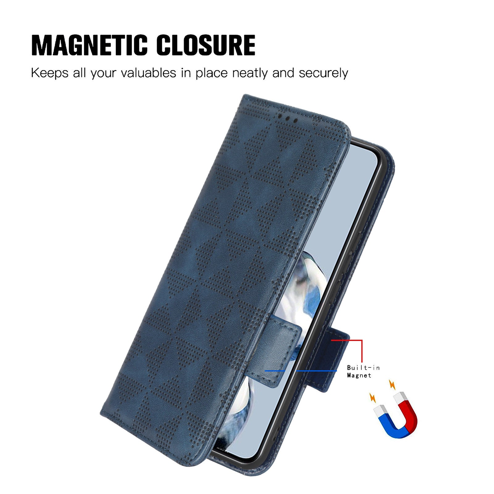 For Samsung Galaxy A24 4G Leather Phone Case Imprinted Triangle Anti-Fall Wallet Phone Cover For Samsung Galaxy A24 4G Leather Phone Case Imprinted Triangle Anti-Fall Wallet Phone Cover